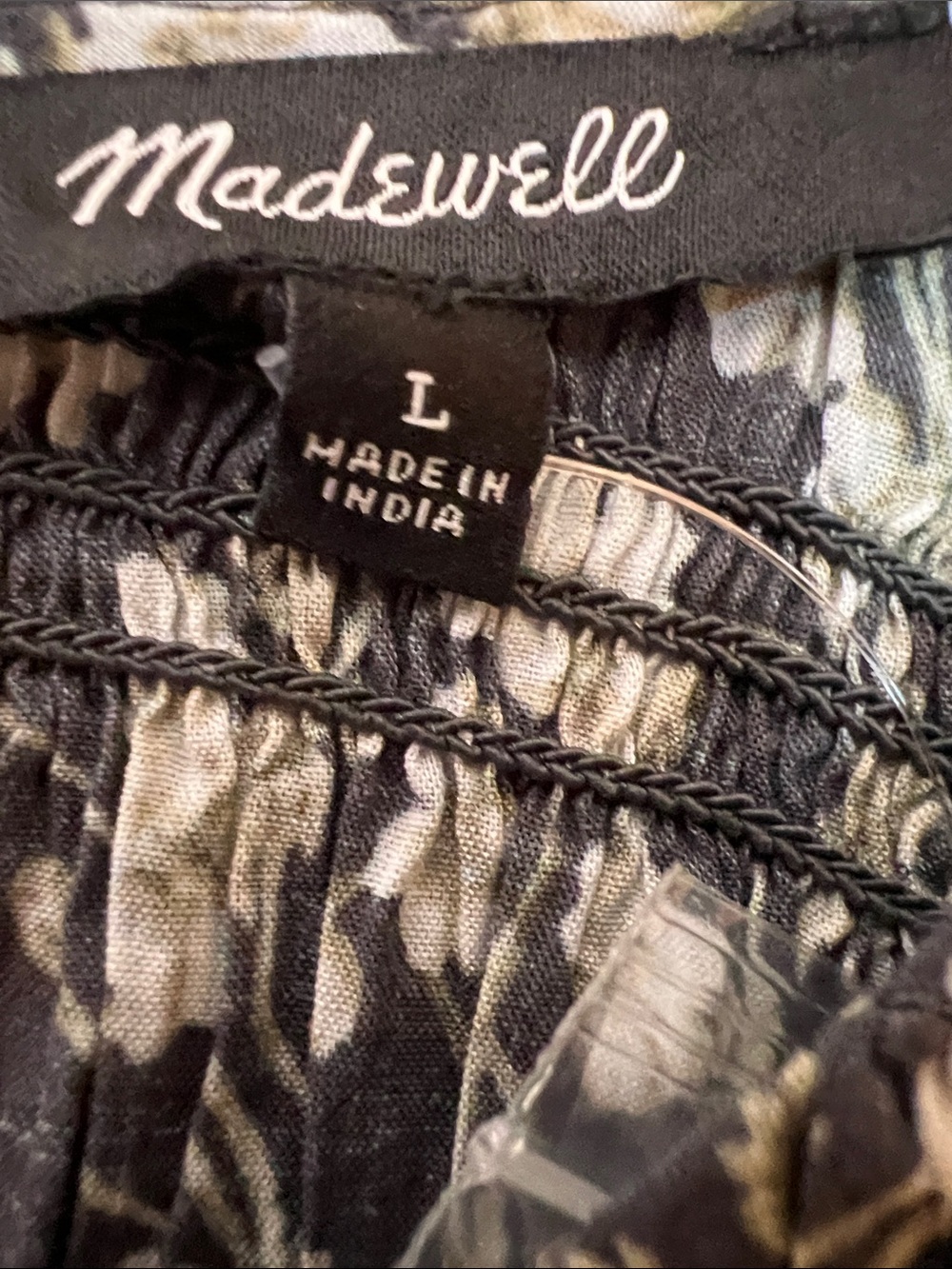 NWT Madewell The Melody Smocked Midi Dress L - Picture 2 of 12
